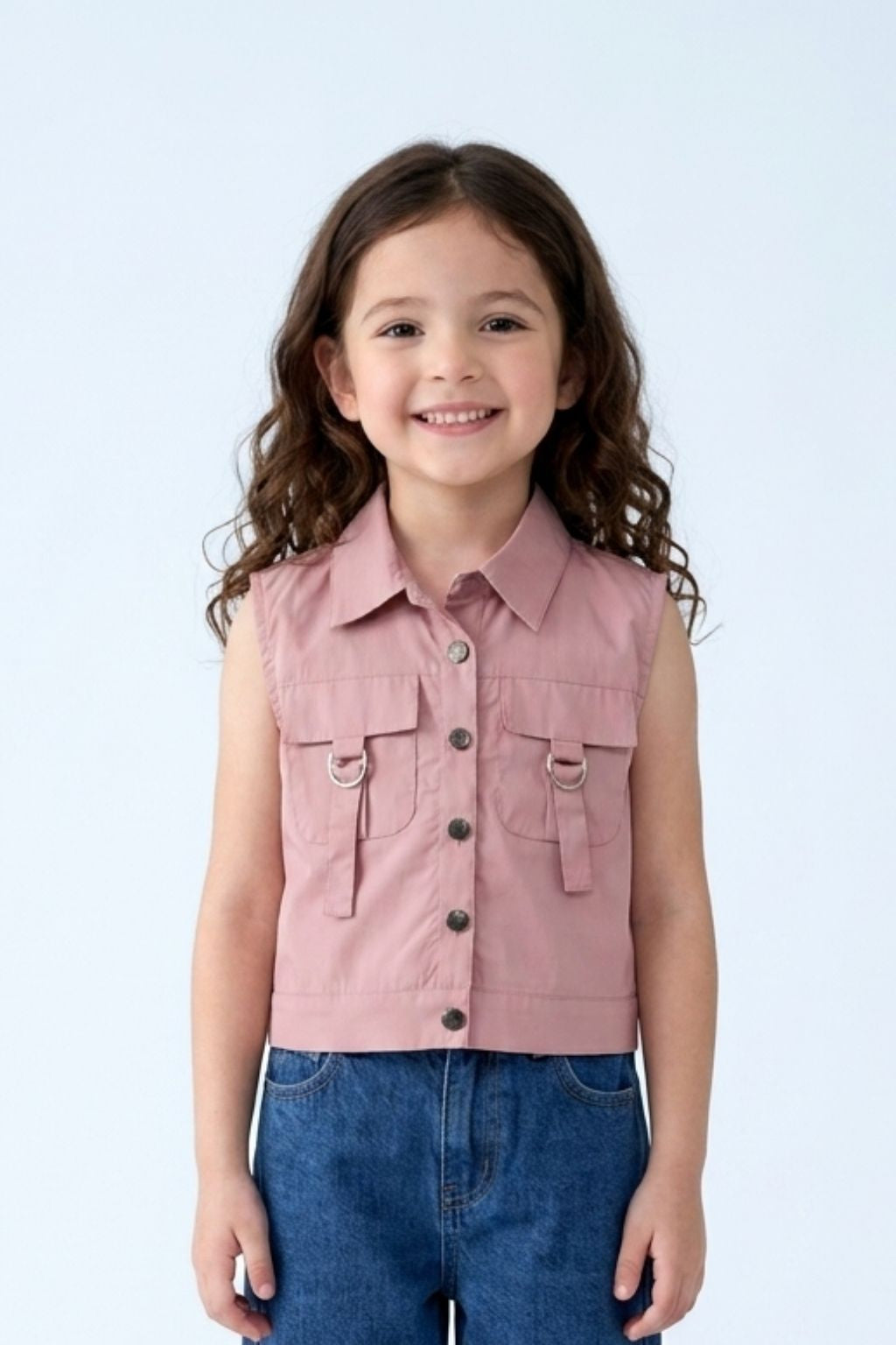 Sleeveless Onion Pink Vest Top TG6414