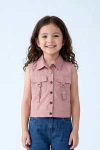 Sleeveless Onion Pink Vest Top TG6414
