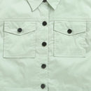 Tiny Girl Extended Sleeves Solid Pocket Detail Top - Pista Green