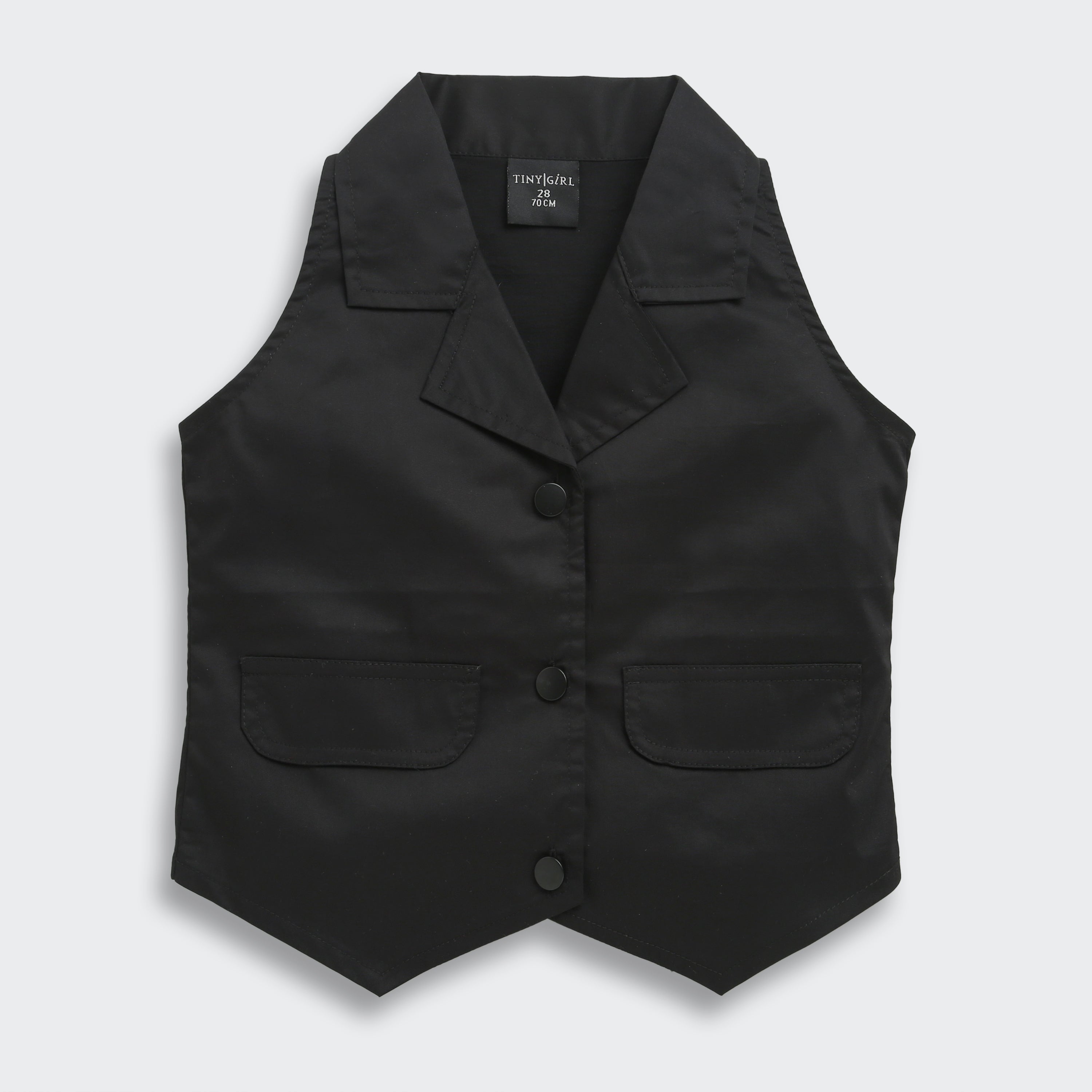 Tiny Girl Black Sleeveless Top