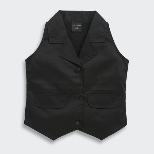 Black Sleeveless Top TG6416