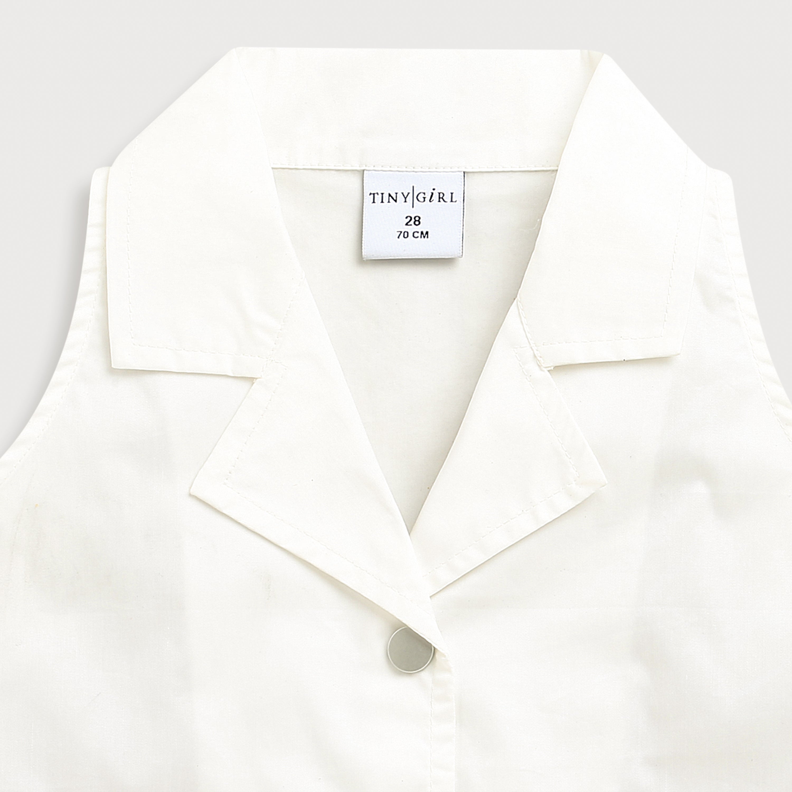 White Tailored Waistcoat Top TG6416