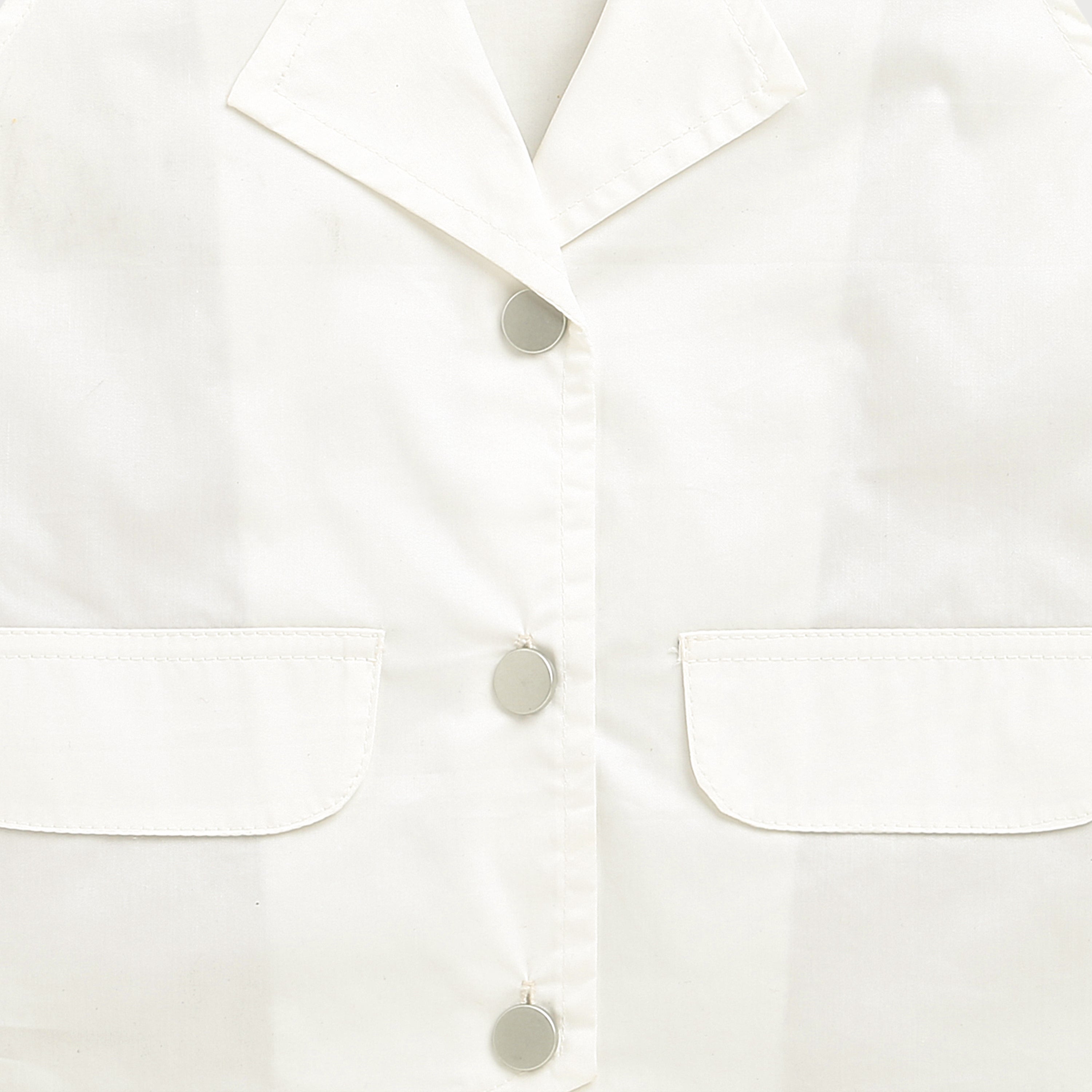 White Tailored Waistcoat Top TG6416