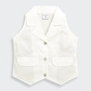 White Tailored Waistcoat Top TG6416