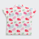 Multicolor Watercolor Print Tie-Up Shirt Top TG6417