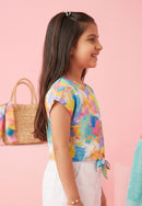 Light Blue Textured Top TG6420