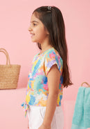 Light Blue Textured Top TG6420