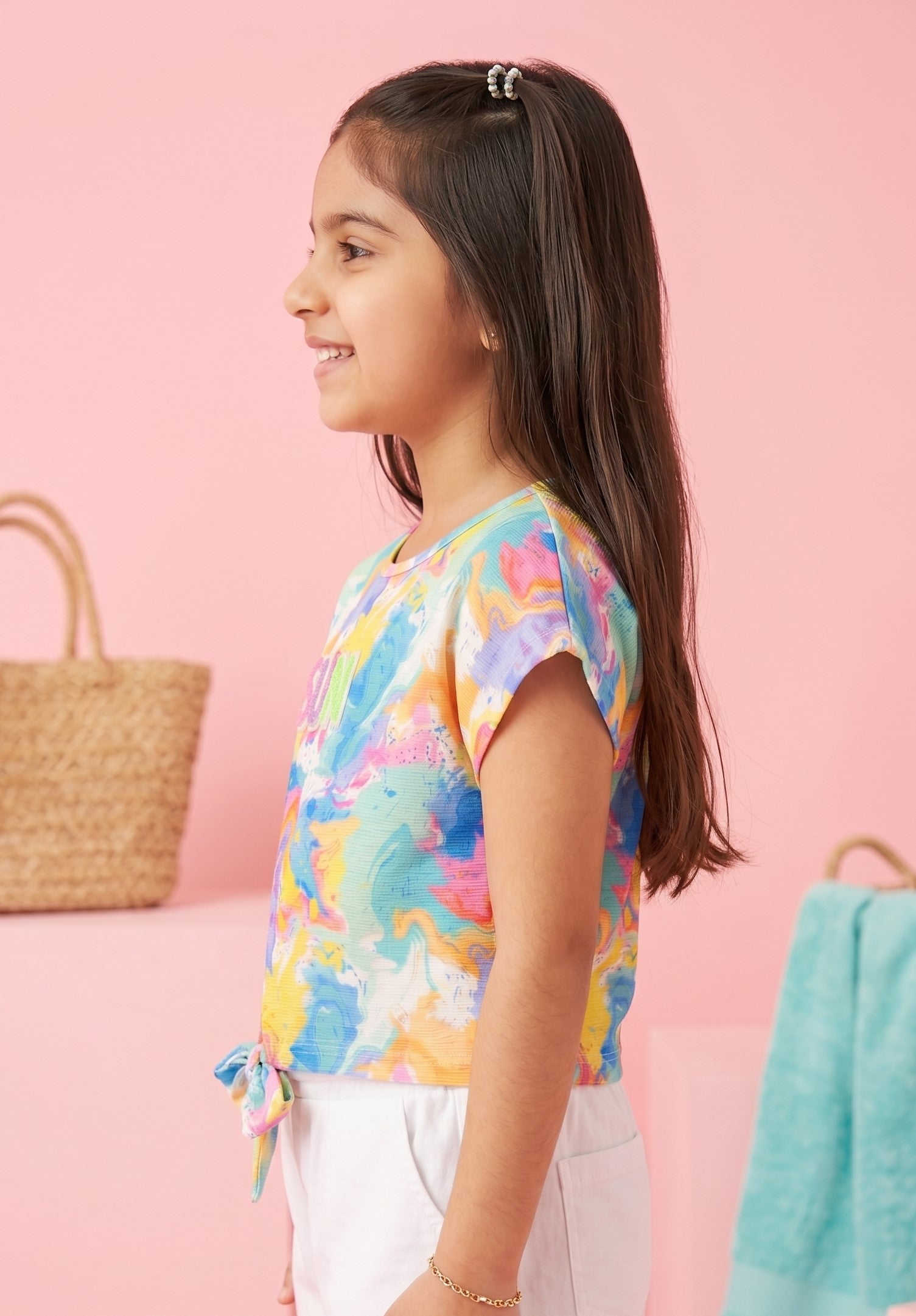 Light Blue Textured Top TG6420