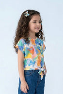 Pastel Abstract Tie-Up Top TG6420