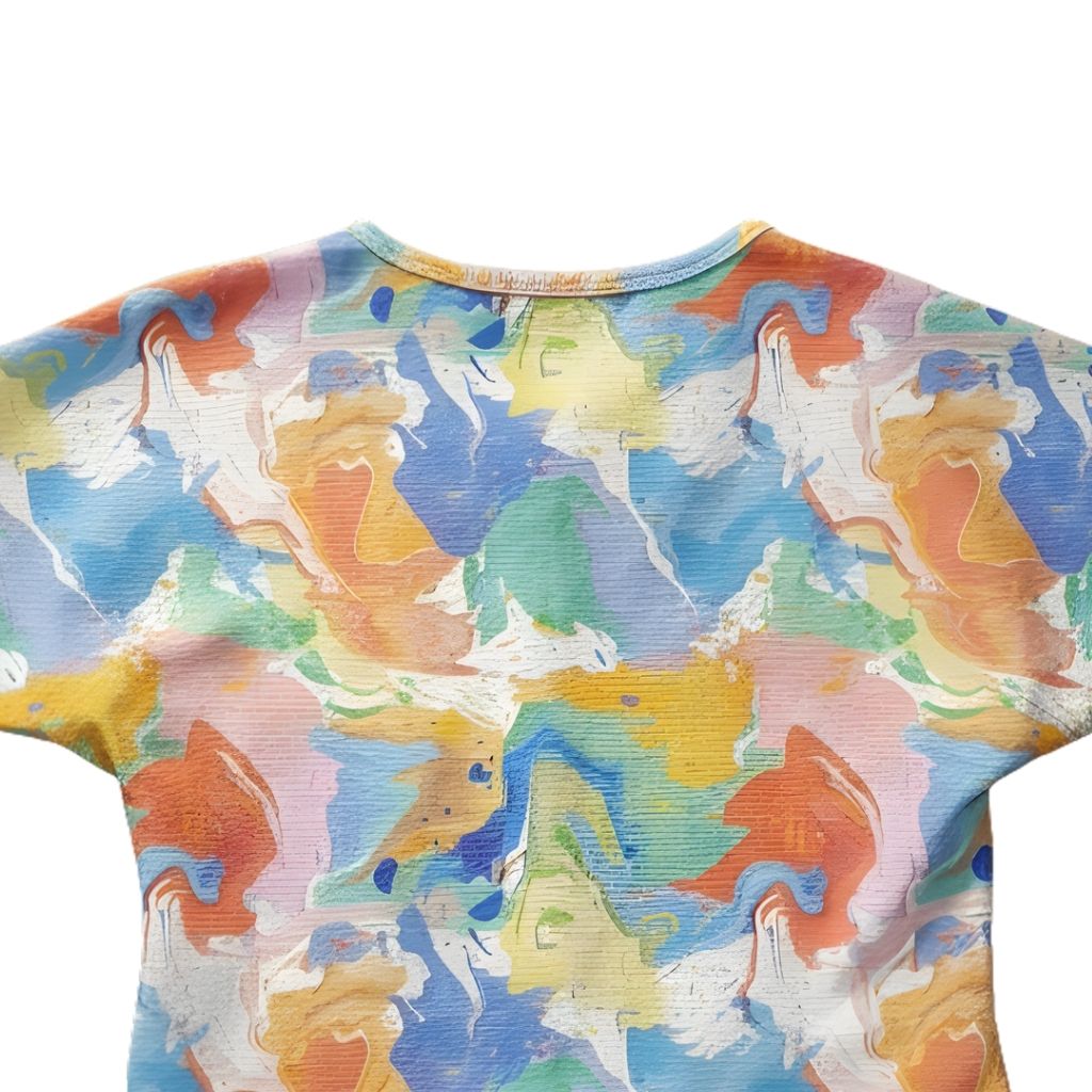 Pastel Abstract Tie-Up Top TG6420