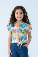 Pastel Abstract Tie-Up Top TG6420