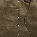 Copper Satin Puff Sleeve Top TG6449