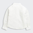 Tiny Girl Off White Floral Printed Full Sleeves Top With Collar Neck