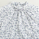 TinyGirl Blue Floral Printed Ruffle Sleeve Top for Girls