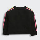 TinyGirl Black Sequin Smile & Hearts Sweatshirt for Girls