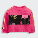 TinyGirl Pink Sequin Smile & Hearts Sweatshirt for Girls