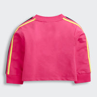 TinyGirl Pink Sequin Smile & Hearts Sweatshirt for Girls