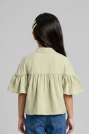 Sage Green Embroidered Top TG6521