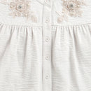 Off-White Embroidered Top TG6521