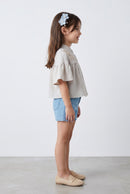 Off-White Embroidered Top TG6521