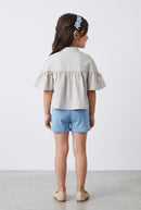 Off-White Embroidered Top TG6521