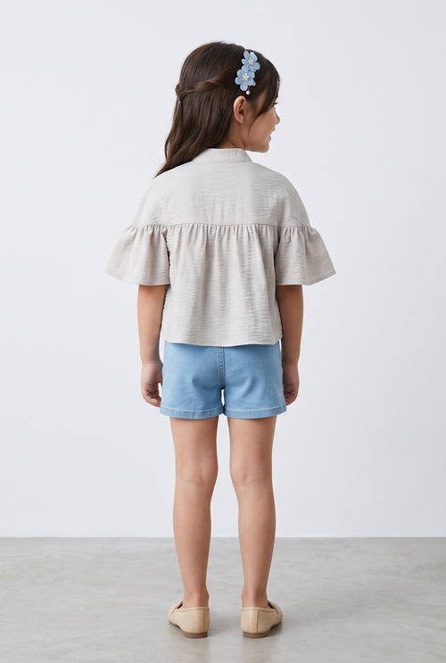 Off-White Embroidered Top TG6521