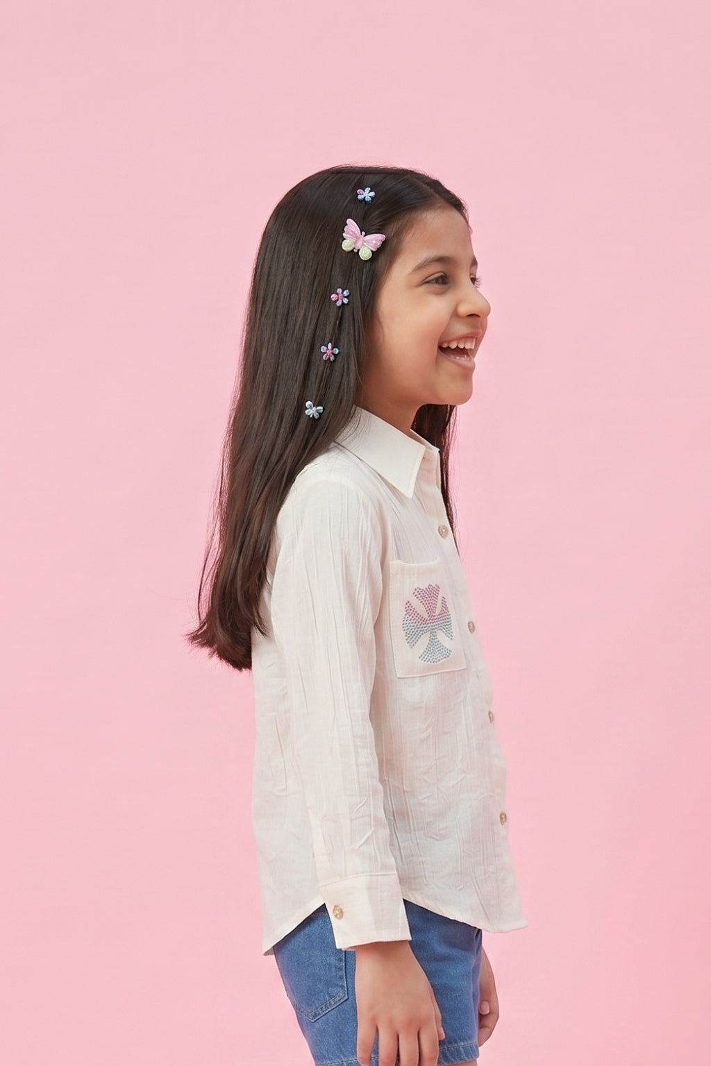 Off-White Embroidered Shirt TG6527