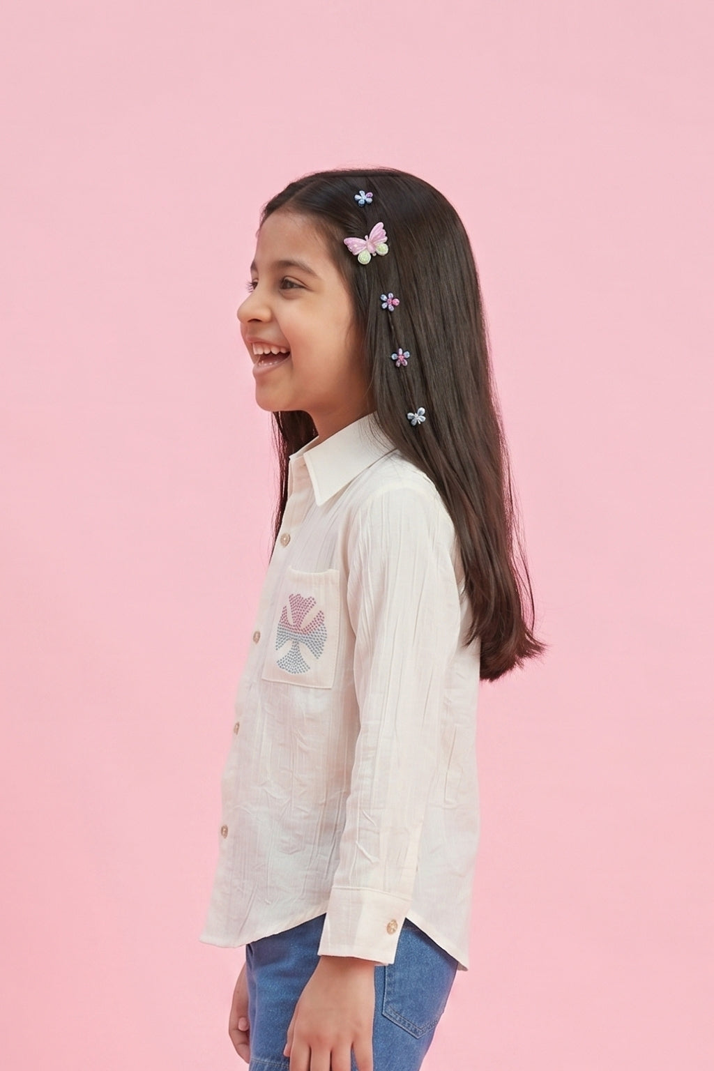 Off-White Embroidered Shirt TG6527