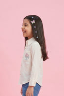 Off-White Embroidered Shirt TG6527