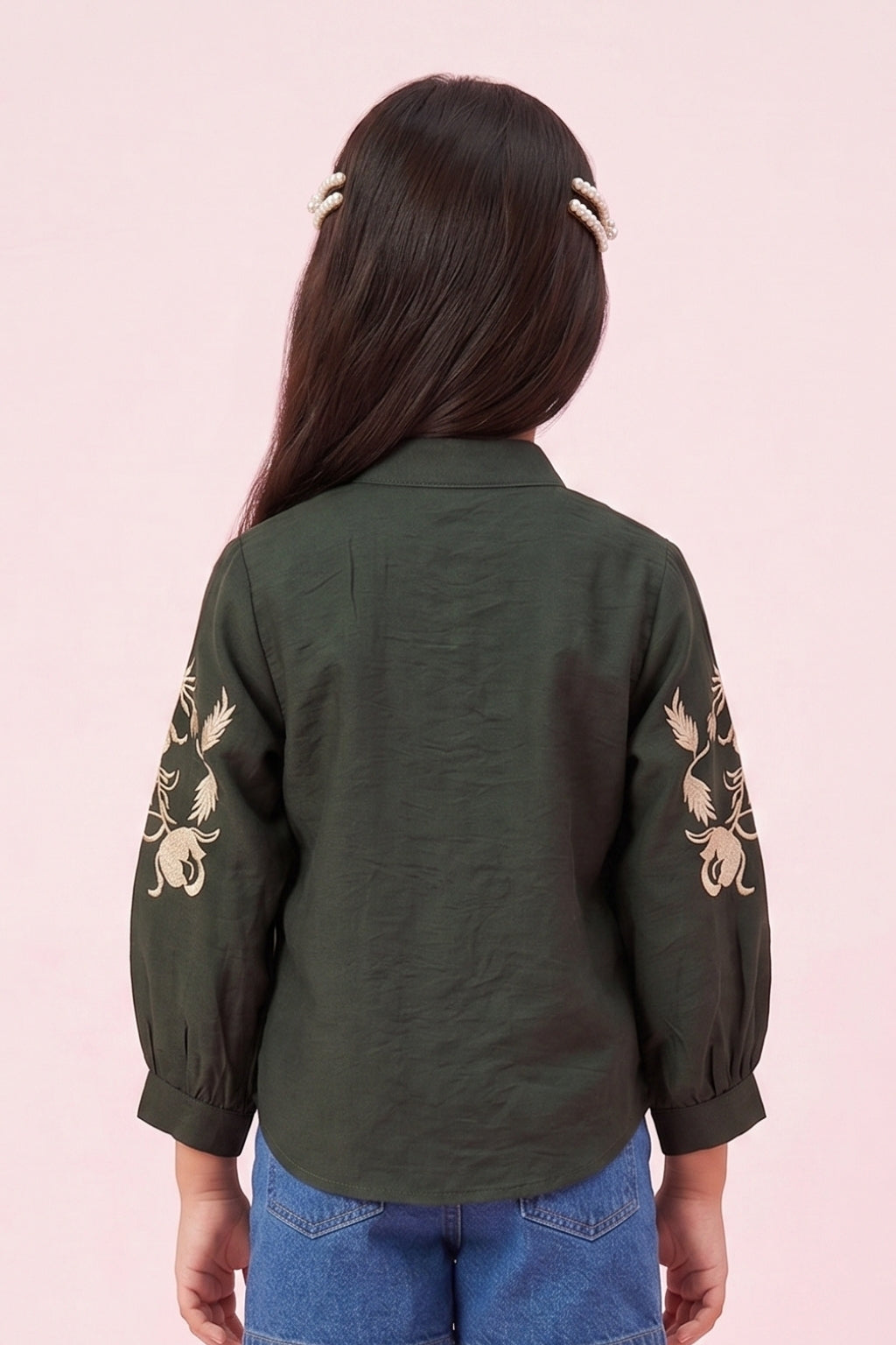 Full Sleeves Rama Bloom Embroidered Shirt TG6528