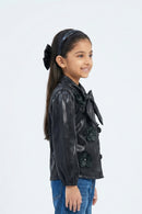 Black Elegant Satin Party Shirt TG6530