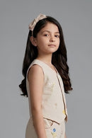 Floral Embroidered Sleeveless Waistcoat Top TG6657