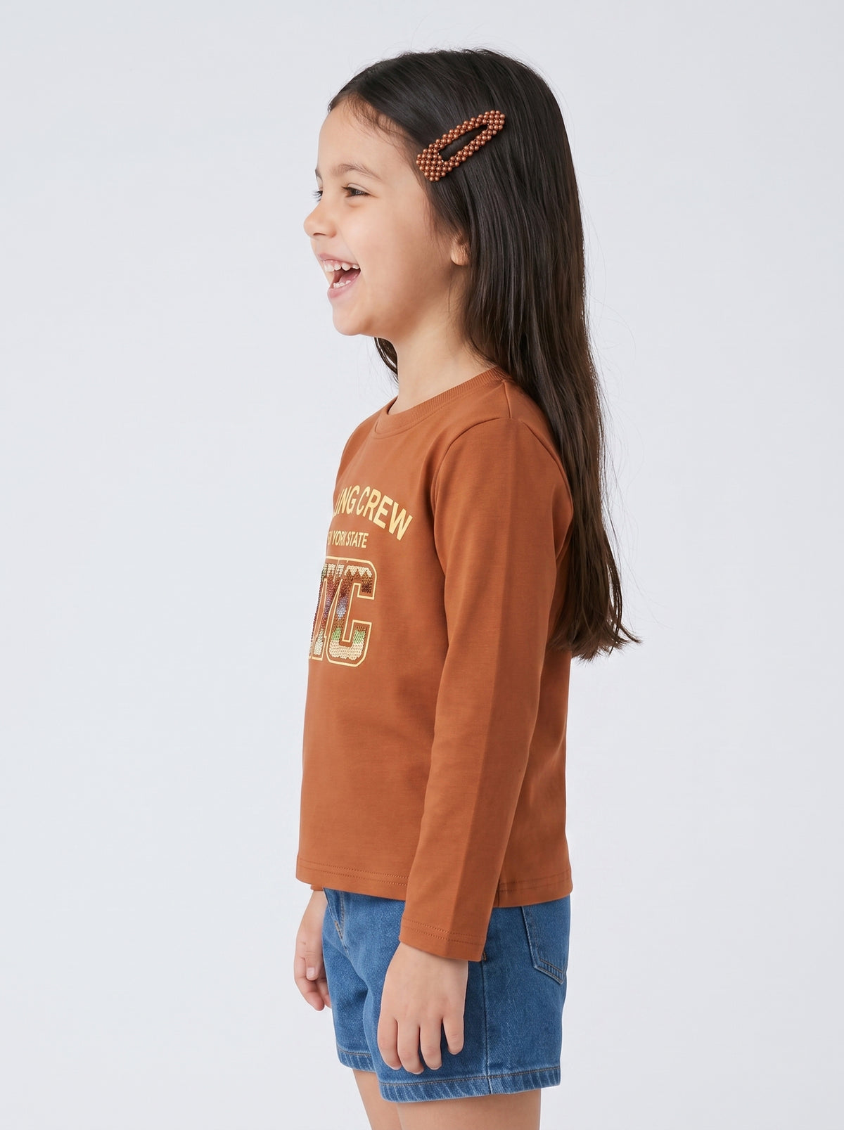 Rust NYC Graphic Full Sleeves T-Shirt TG6698