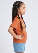 Rust NYC Graphic Half Sleeves T-Shirt TG6698