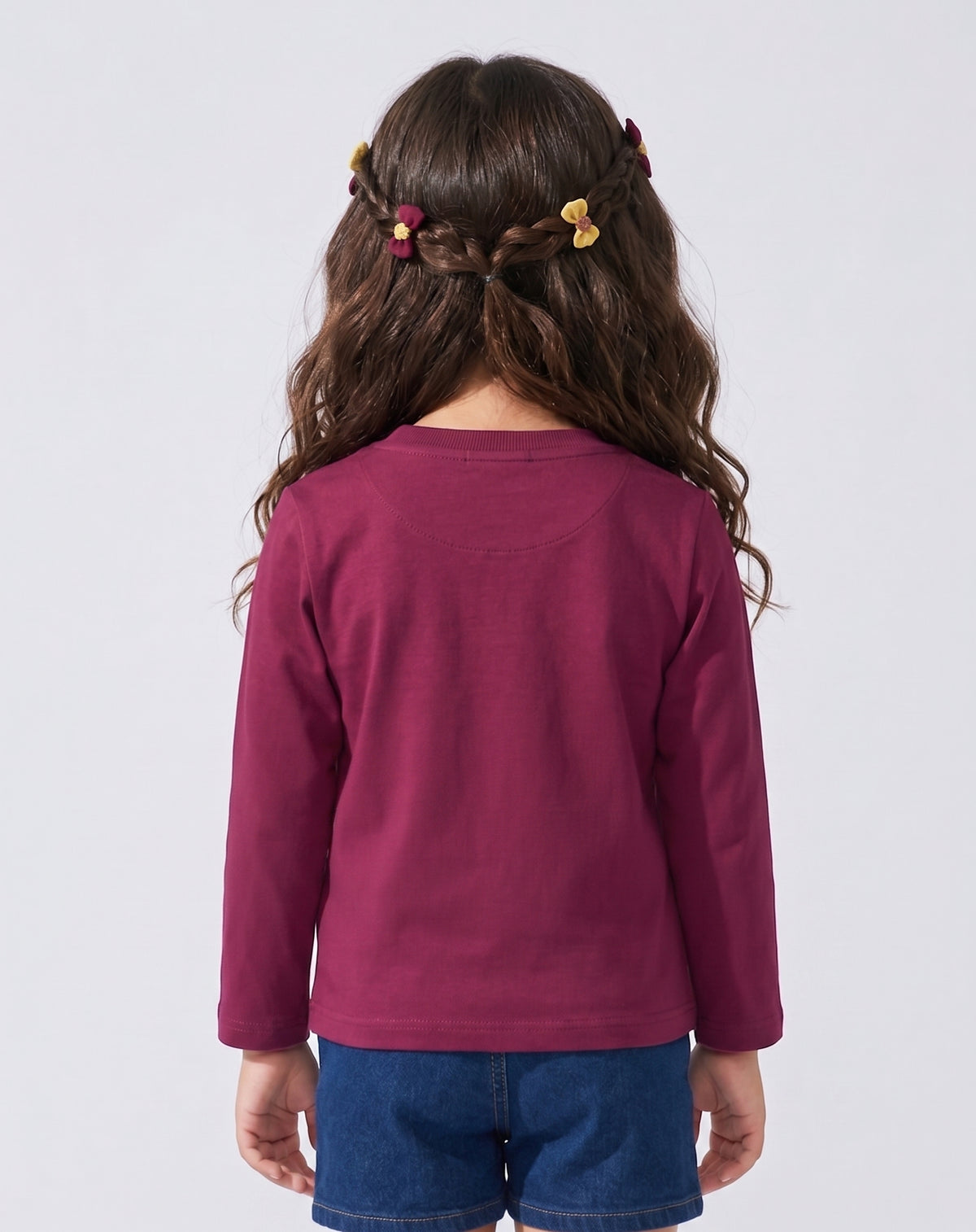 Magenta Freedom Graphic Full Sleeves T-Shirt TG6703
