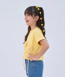 Yellow 3D Rose Appliqué T-Shirt TG6718