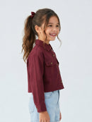 Magenta Cropped Shirt TG6750