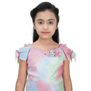 Tiny Girl Cotton Tie-Dye Printed Casual Top