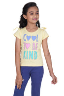 Tiny Girl Yellow Cute Graphic Top