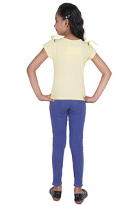 Tiny Girl Yellow Cute Graphic Top