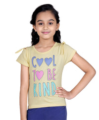 Tiny Girl Yellow Cute Graphic Top