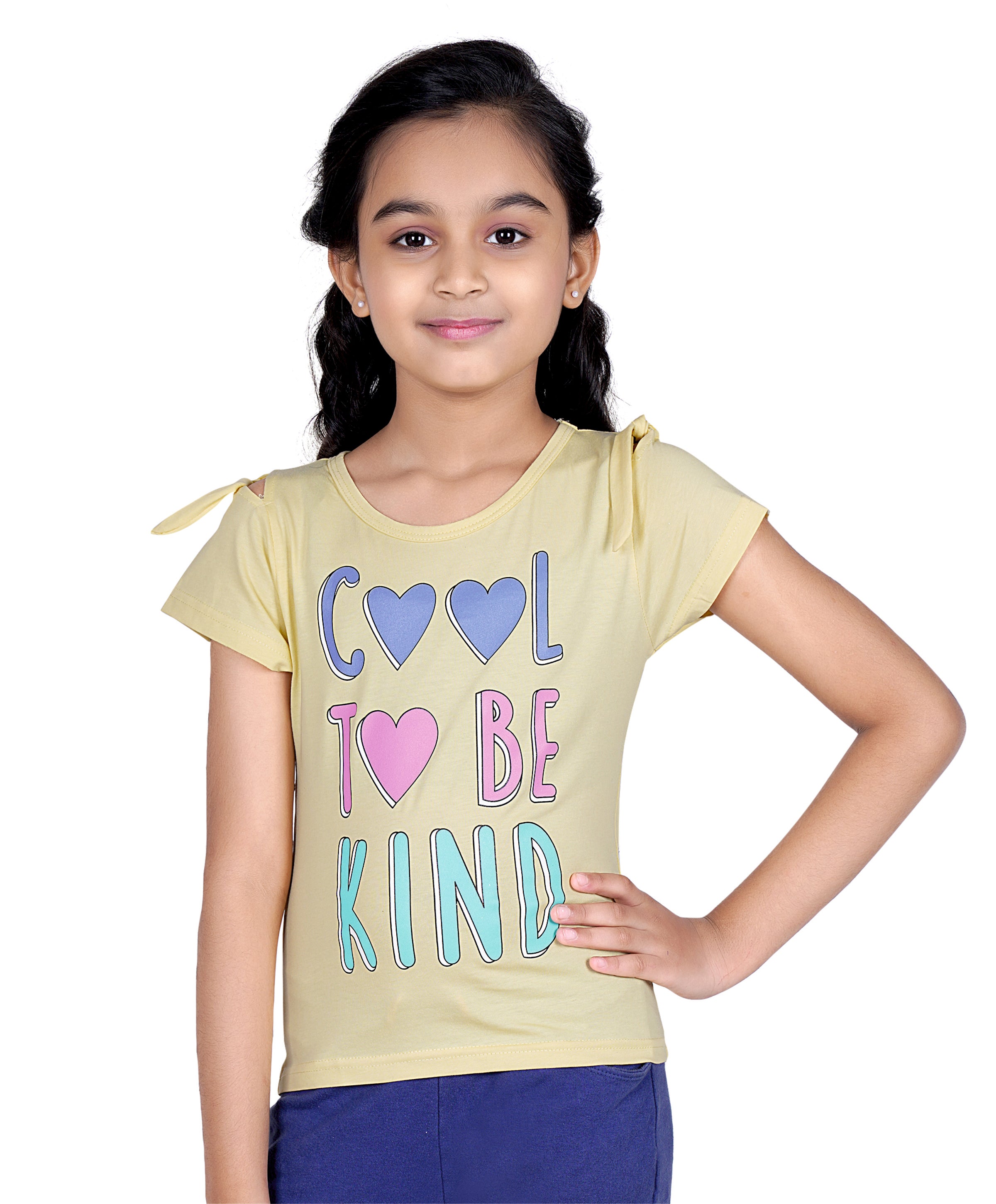 Tiny Girl Yellow Cute Graphic Top