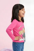 Barbie Hot Pink Friends Full Sleeve Tee BATP2143