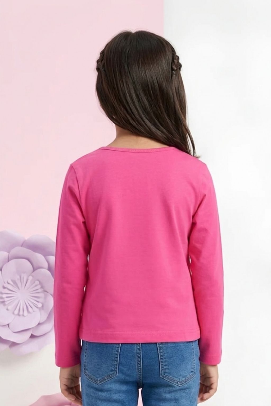 Barbie Hot Pink Friends Full Sleeve Tee BATP2143