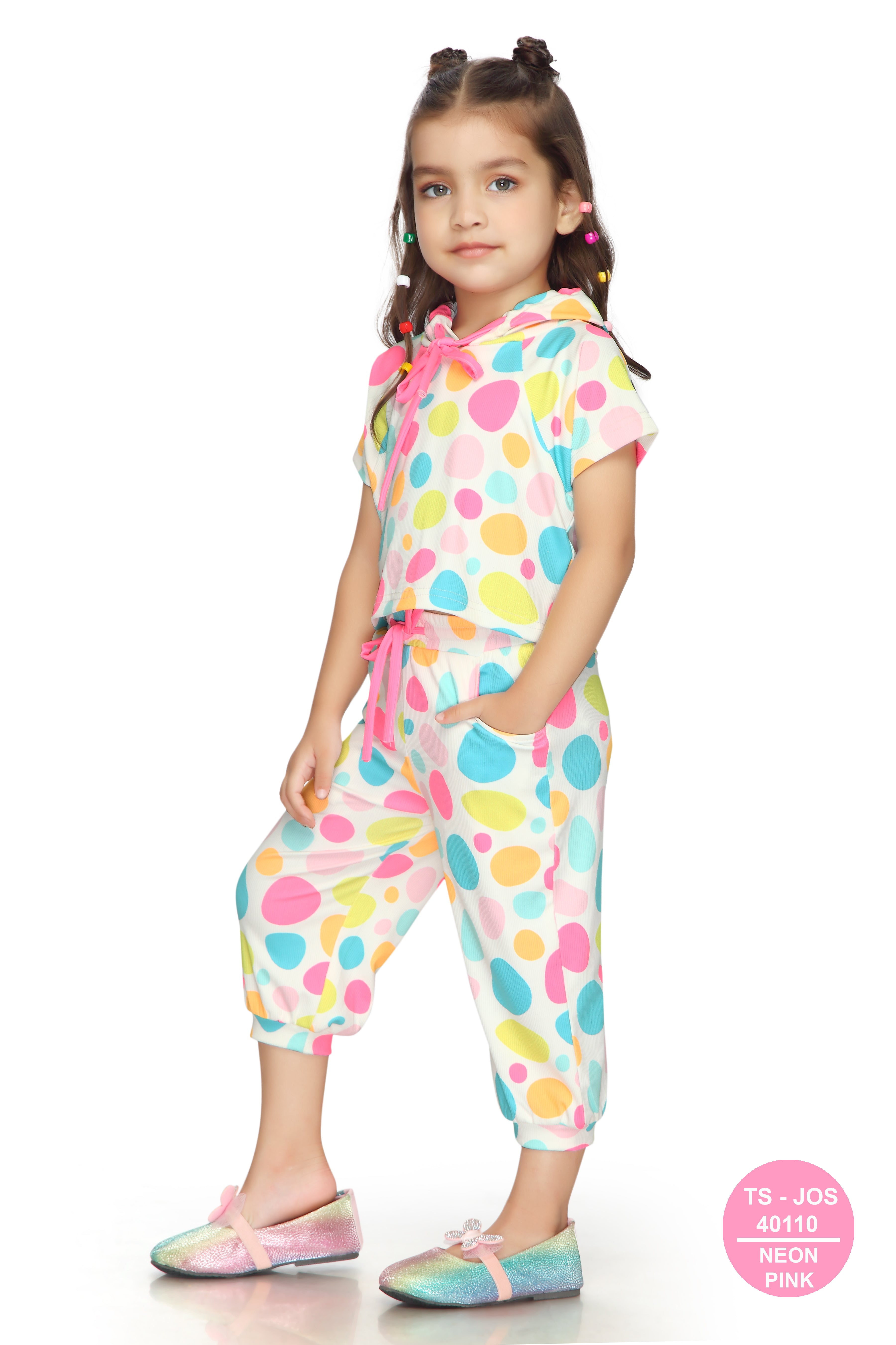 Neon Confetti Hoodie Jogger Co-Ord Set TSJOS40110