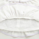 Girls Ivory Tiered Lace Trim Dress with Bow Straps TSM30638