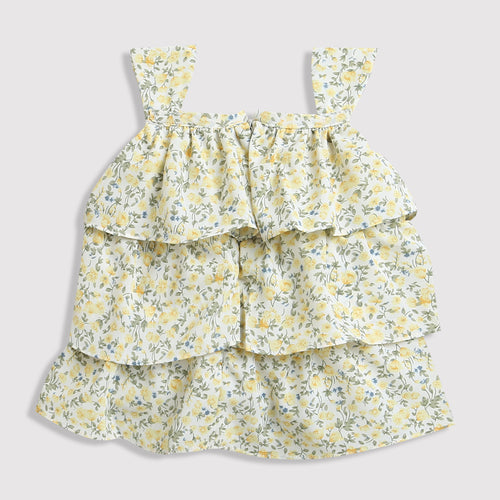 Floral Tiered Top & Shorts Co-ord Set TSSET40226