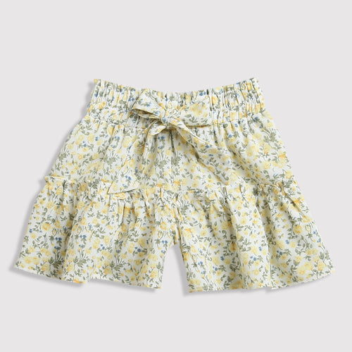 Floral Tiered Top & Shorts Co-ord Set TSSET40226