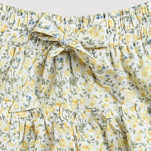 Floral Tiered Top & Shorts Co-ord Set TSSET40226