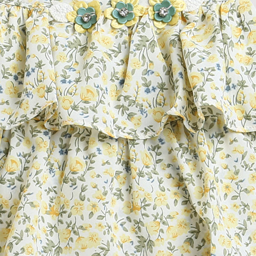 Floral Tiered Top & Shorts Co-ord Set TSSET40226